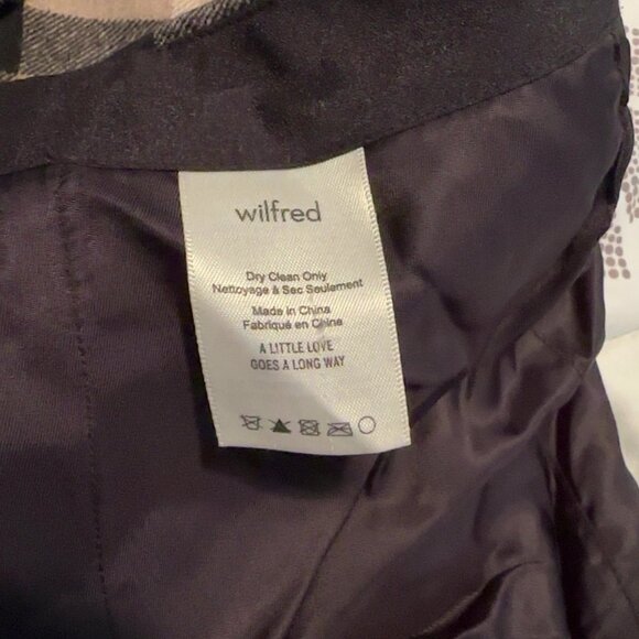 Wilfred Wool Blend Plaid Skirt - Picture 5 of 6